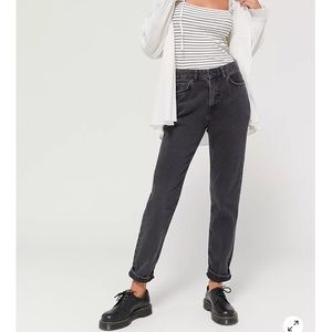 Urban Outfitters Mom Jeans in washed black